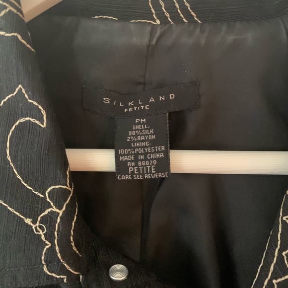 Silkland PM lined Silk Jacket Embroidery - Picture 4 of 4